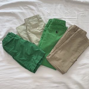 LAST CHANCE 4 PAIRS OF Polo Ralph Lauren Khaki Chino Seersucker Pants Shorts 5-6